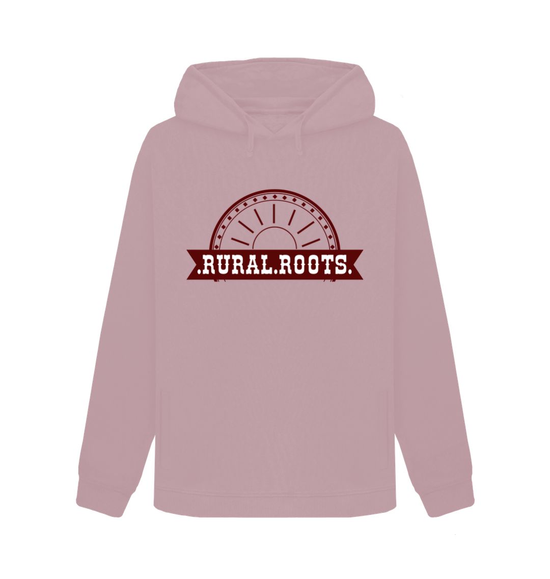 Mauve Women's Rural Roots Logo Hoodie