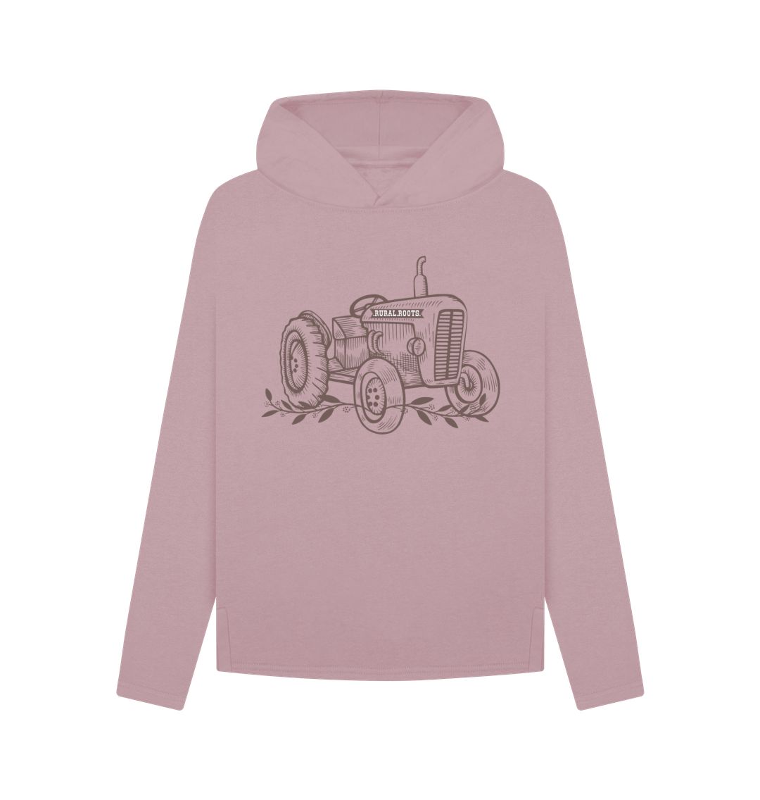 Mauve Women's Tractor Relaxed Fit Hoodie