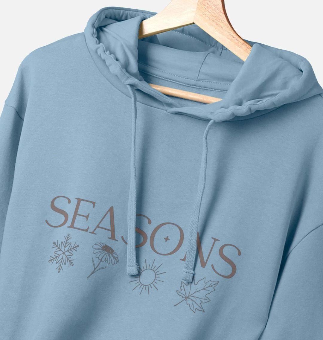 SEASONS Stone Blue Pull-over Hoodie