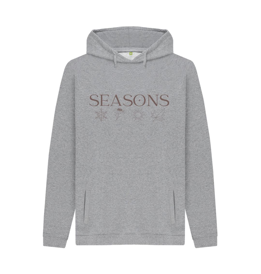 Light Heather SEASONS Grey Pull-over Hoodie