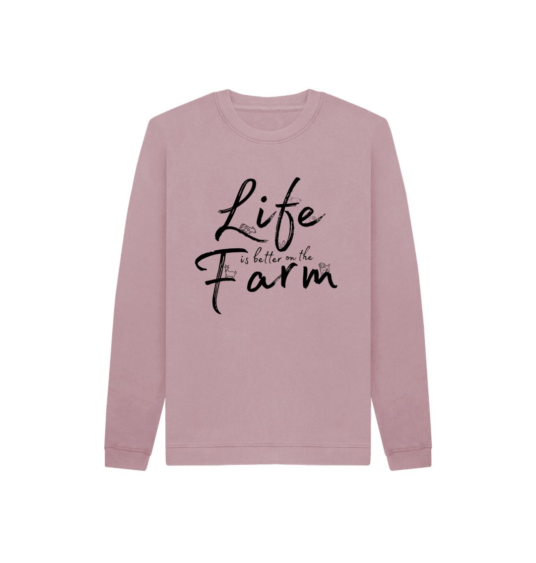 Mauve Children's Crew Neck Jumper