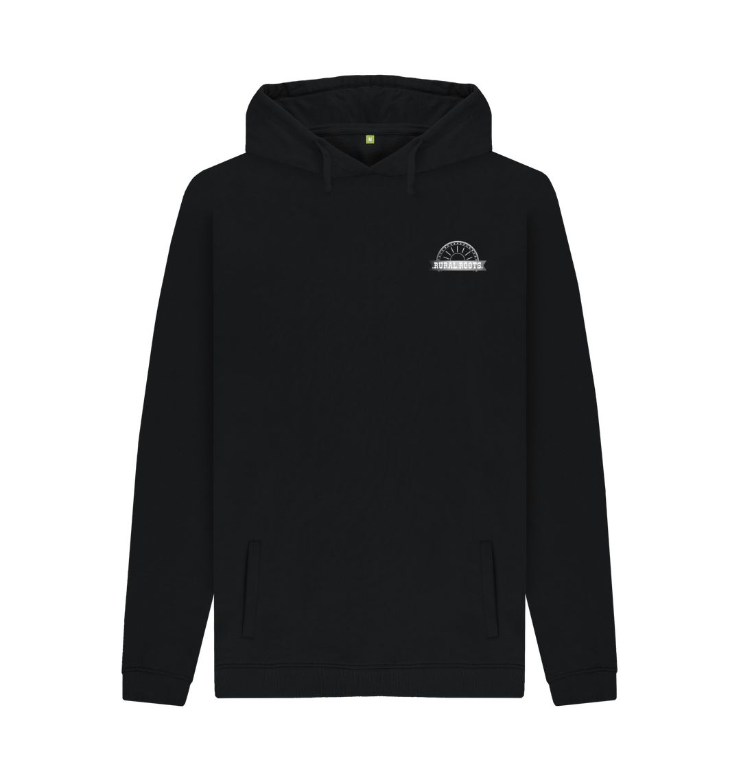 Black Mens Tractor Hoodie